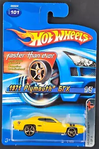 2005 Hot Wheels Muscle Mania #1/5 1971 Plymouth GTX FTE Faster Than Ever VHTF - Picture 1 of 1
