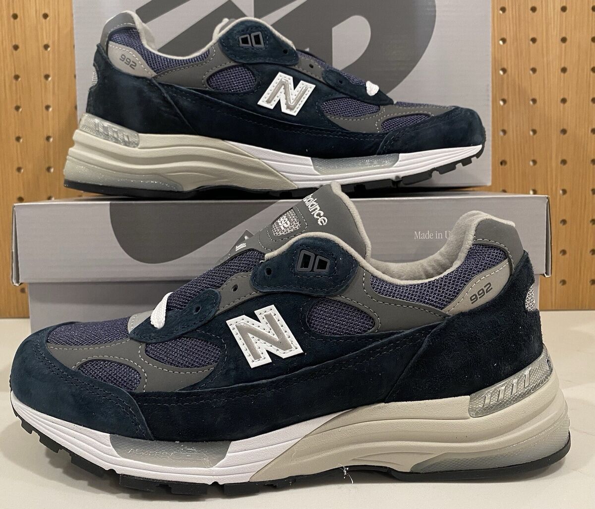 New Balance 992 Made in USA Navy Grey | eBay New Balance 992 Made in USA Navy Grey | eBay