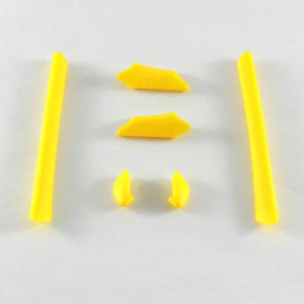 Nuevas calcetines Walleva amarillos + almohadillas nasales para media chaqueta Oakley/XLJ Foto 1 de 1