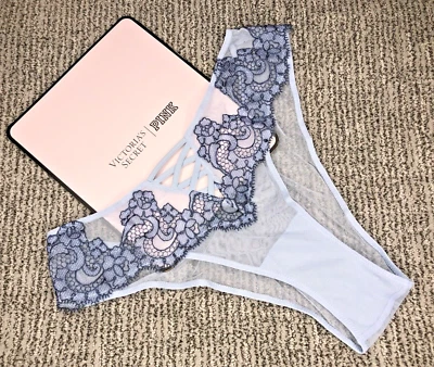 Braguita brasileña Victoria's Secret Dream Angels azul medio bordado boho nueva con etiquetas Foto 1 de 4