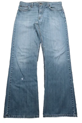 复古 Y2K Levi's 527 低腰靴型牛仔裤男式 36x34 Distressed Grunge 褪色 — 第 1/4 张图片