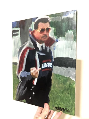 Mike Ditka Pintura 11x14 Fútbol Arte Chicago Fútbol Dedo Medio Foto 1 de 3