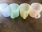 Vintage Tupperware Impressions Mugs Set of 4 Pastels 3574B-1 350ml Cups 
