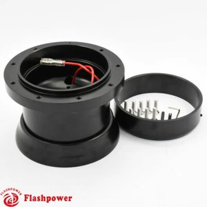 Kit de adaptador de volante de 9 pernos Boss Ford Mustang Thunderbird Bronco negro - Imagen 1 de 4