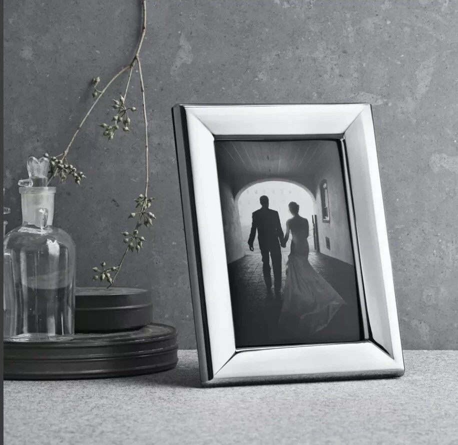 Georg Jensen - Modern Polished Stainless Steel 5x7 Photo Picture Frame - 3586953 - Изображение 1 из 4