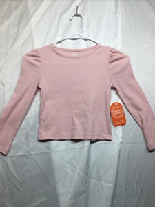 Wonder Nation Puff Shoulder Top Rose Blush Size XS (4-5) - Picture 1 of 13