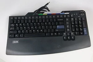 IBM Keyboard Model SK-8809 w/ Palm Rest - Picture 1 of 2