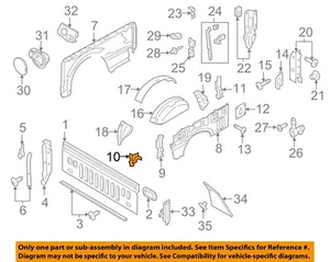 FORD OEM 17-22 F-250 Super Duty Front Side Panels-Pocket HC3Z99286A27A - Bild 1 von 2