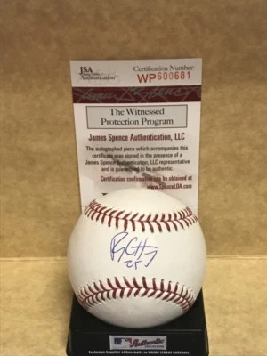 RYON HEALY OAKLAND A'S SIGNED  AUTOGRAPHED M.L. BASEBALL JSA WP600681 - Image 1 of 2