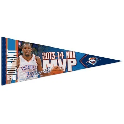 KEVIN DURANT ~ 12x30 Premium Felt Pennant ~ Oklahoma City Thunder Cover
