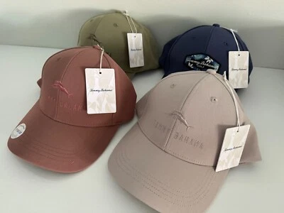 Новый Tommy Bahama бейсбольная кепка для гольфа шляпа ремень белый серый хаки синий дизайнерский логотип - Изображение 1 из 4