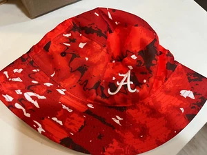 University Alabama T-Mobile Fisherman Bucket Hat Red Camouflage Reversible White - Picture 1 of 3