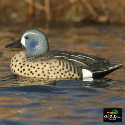 AVERY GREENHEAD GEAR GHG LIFESIZE BLUE-WINGED TEAL DUCK DECOYS WEIGHTED KEELS - Image 1 of 4