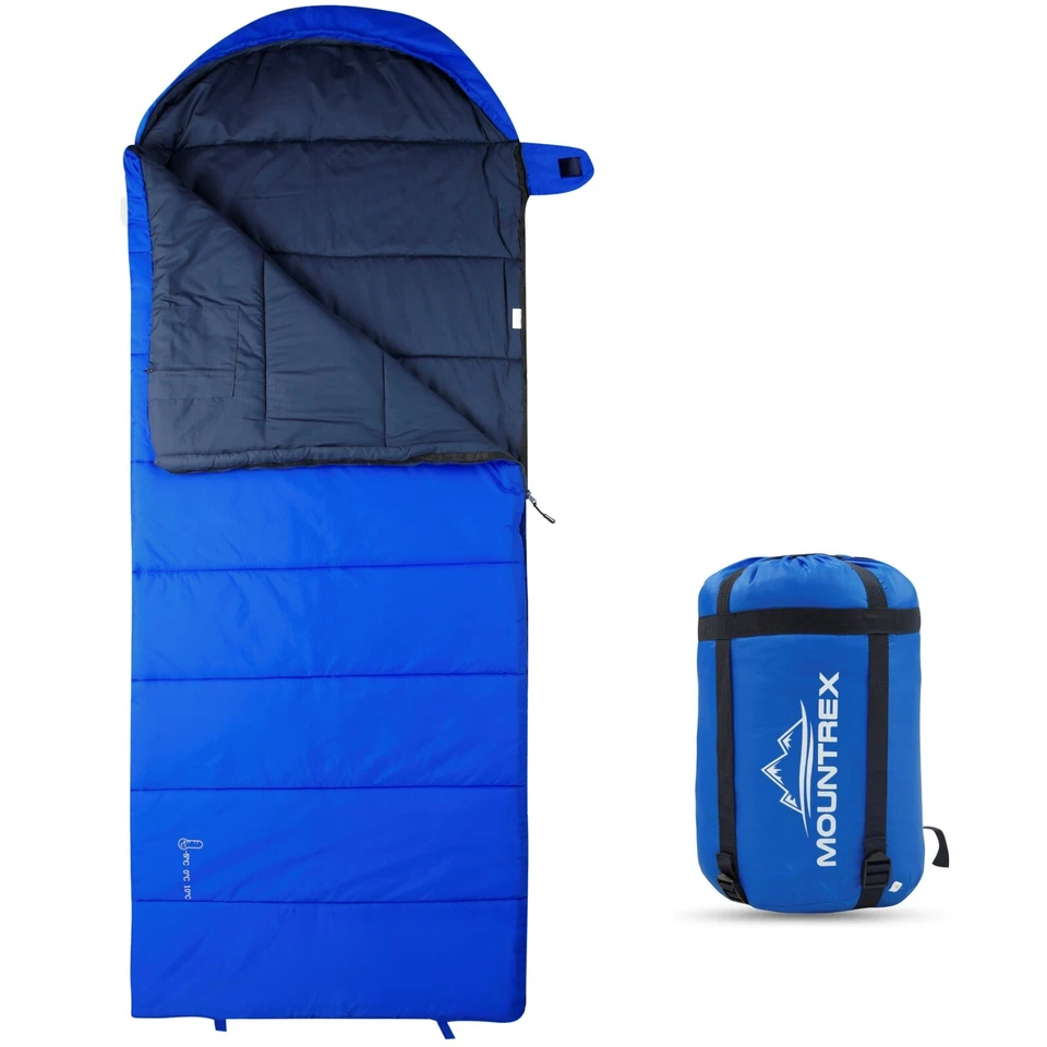 MOUNTREX® Schlafsack Camping & Outdoor - Deckenschlafsack 3 Jahreszeiten - 1600g