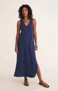 Vestido midi para mujer Z Supply Yacht azul empalizadas XL NUEVO CON ETIQUETAS - Imagen 1 de 2