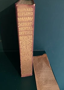 DEPARTMENTAL DITTIES Rudyard Kipling SUPER RARE EDITION DE LUXE ltd Run ANTIQUE - Picture 1 of 12