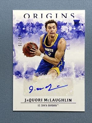 JaQuori McLaughlin 2021-22 Panini Chronicles Draft DP Origins Blue Auto RC /75 - Image 1 of 3