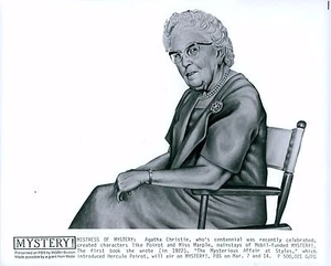  Agatha Christie Mystery! Unsigned Original 8x10 Black and White PBS Promo Photo - Picture 1 of 1