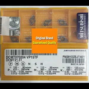 10PCS in BOX Original MITSUBISHI DCMT070204 VP15TF DCMT21.51 Carbide Insert * - Picture 1 of 1