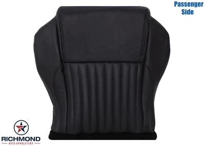 Cubierta de asiento de cuero de repuesto inferior lateral para pasajero Ford Thunderbird 2004 negra Foto 1 de 4