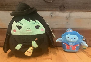 New Squishmallows Select Series Wizard of Oz 8" Wicked Witch 4" Flying Monkey - Picture 1 of 2