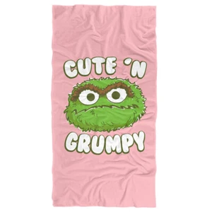 Sesame Street Cute N Grumpy Officially Licensed Beach Towel 30"x60" - Picture 1 of 6