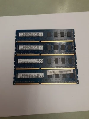 4x SK Hynix HMT41GU6BFR8A-PB 8GB PC3L-12800U DDR3 RAM Memory Stick - Image 1 of 4