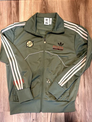 Adidas Jacket Mens Medium Green Boba Fett Firebird Star Wars Originals - Image 1 of 3