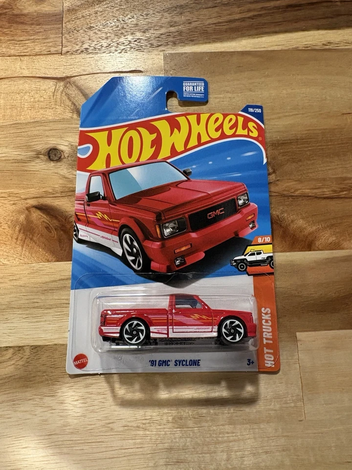 Hot Wheels 91 GMC Syclone Red Hw Hot Trucks 2025 P Case - Imagem 1 de 1