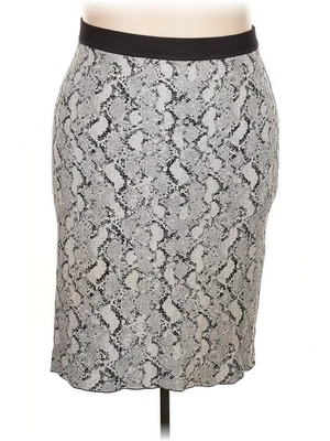 Falda formal plateada RACHEL Rachel Roy para mujer 3X Plus Foto 1 de 2