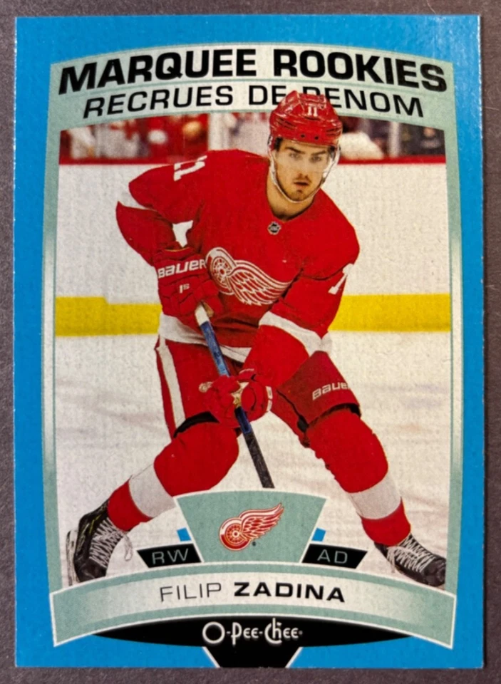 2019-20 O-Pee-Chee Marquee Rookies Blue #501 Filip Zadina Detroit Red Wings - Image 1 of 1