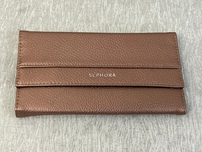 Sephora Nuevo Maquillaje Pincel Soporte Rosa Imitación Cuero Magnético Cerrar Ojos Tutorial! Foto 1 de 3