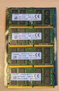LOT 4x 16GB SK Hynix Kingston KCRXJ6-HYJ PC4-2666V SODIMM Laptop Memory Matched - Picture 1 of 2