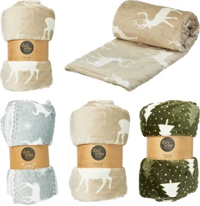 Winter Printed Blanket Throw 200x150cm - Colour - Picture 1 of 10