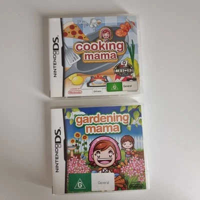 Gardening Mama and Cooking Mama (Nintendo DS, 2009) w/ Manual Complete  - Image 1 of 4