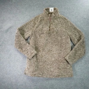Alpine Sherpa Pullover Mens Small Fleece Quarter Zip Soft Cozy Pocket Sweater - Picture 1 of 8