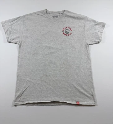 Camiseta Spitfire Wheels Para Hombre M Gris Brezo Gráfico Patín Logo Mancha Camiseta Foto 1 de 4