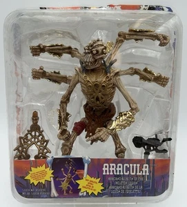 VTG 1990s Aracula Skeleton Warriors Action Figure Playmates Complete Open Box - Picture 1 of 17