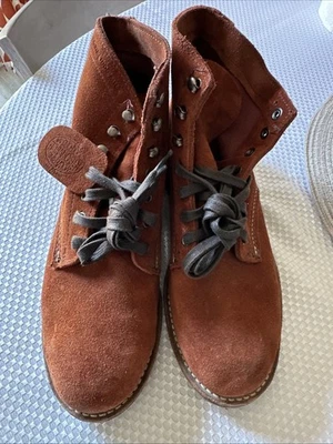 Bota Wolverine Rockford Para Hombre 1000 Millas Puntera Lisa Original Talla 7D Gamuza Foto 1 de 4