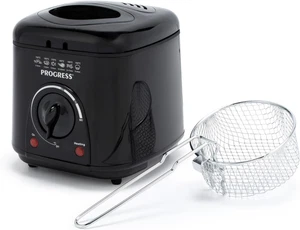 1L Compact Deep Fat Fryer – Adjustable Temperature Control, Power Lights, Filter - Picture 1 of 12