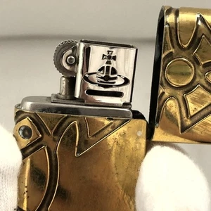 Vivienne Westwood Ölfeuerzeug goldfarben Zippo, Betrieb bestätigt - Bild 1 von 8