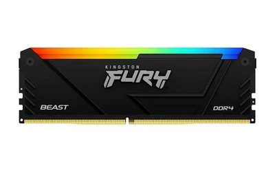 Kingston FURY Beast RGB 32GB 3200MT/s DDR4 CL16 DIMM Computer Memory KF432C16BB2 - Image 1 of 4