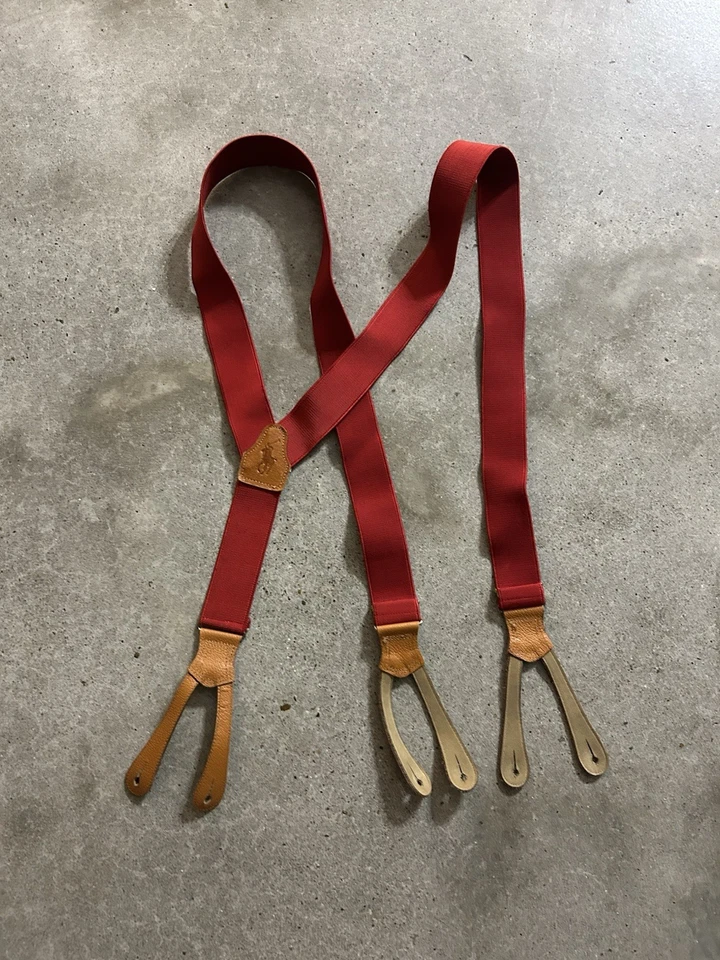 Tirantes elásticos rojos vintage Polo Ralph Lauren Foto 1 de 4