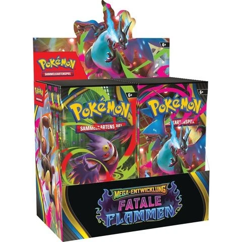 Pokémon TCG Karten ME02 36er Display Mega Entwicklungen Fatale Flammen (DE) OVP