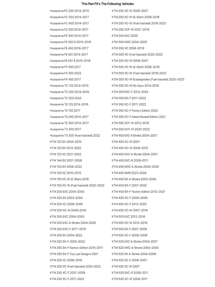 Protector de freno de disco trasero Tusk Billet naranja para KTM 300 XC-W seis días 2014-2018 Foto 1 de 3