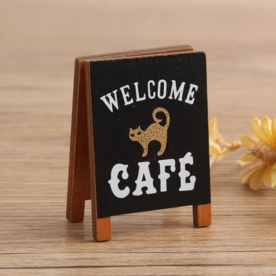 Letrero de pie de madera para tienda de diorama modelo ciudad calle garaje hágalo usted mismo escena accesorios modelo Foto 1 de 4