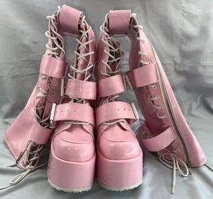 Belt Buckle Waterproof Platform Heel Boots Over The Knee Boots Women's Boots - Picture 1 of 8