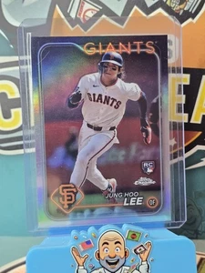 2024 Topps Chrome Jung Hoo Lee RC Refractor Rookie #201 Giants - Picture 1 of 2