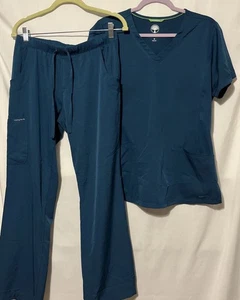 Wie Neu HH Works by Healing Hands Caribbean Blue Scrub Set Größe SP Hose, MTop - Bild 1 von 12
