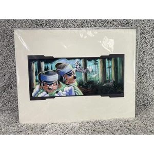 Disney Star Wars Mickey & Minnie on a Landspeeder by Brian Blackmore - Picture 1 of 11